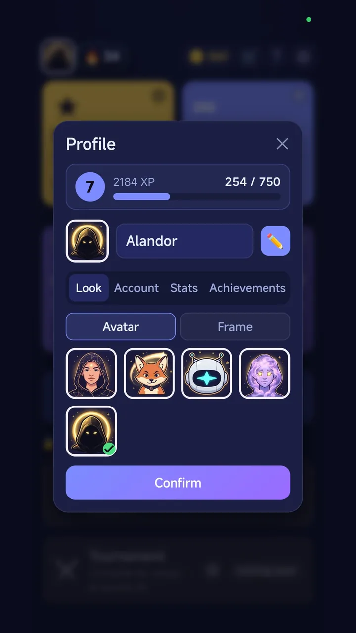 Your profile, your avatar