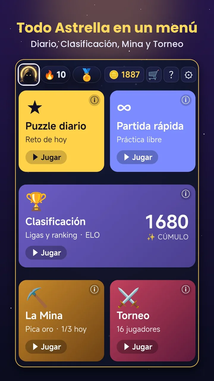 Todo Astrella en un menú
