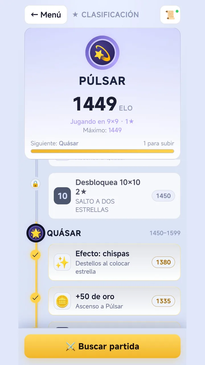 Ligas y ranking ELO