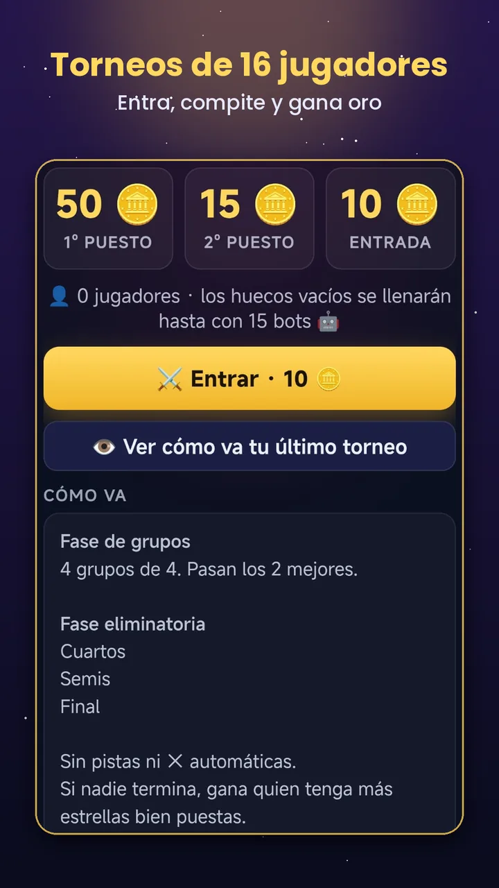 Torneos de 16 jugadores