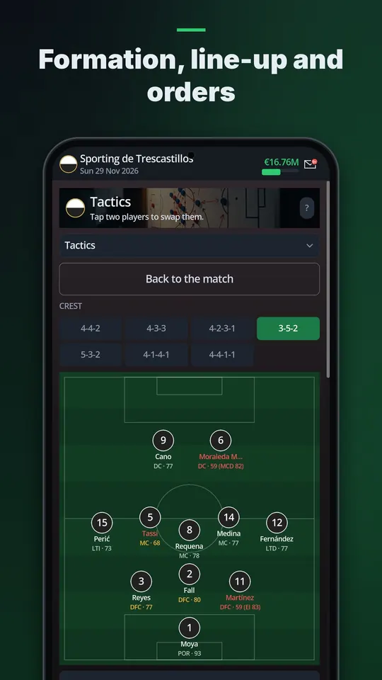Formation, line-up and orders