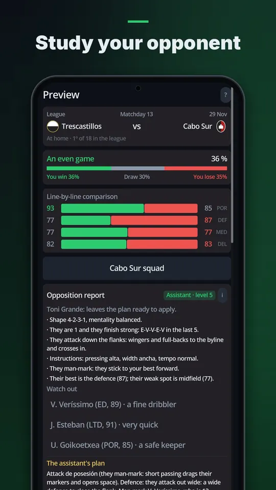 Study your opponent