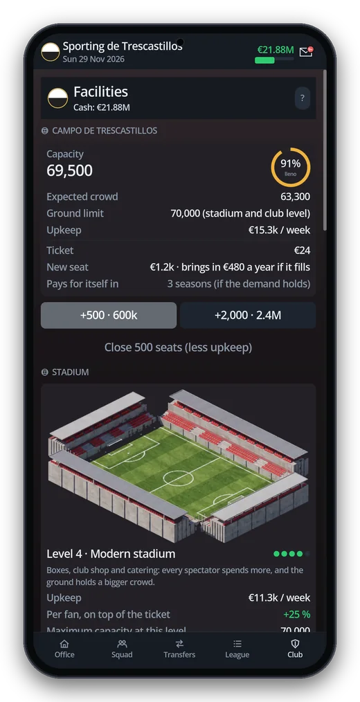 Expand your stadium