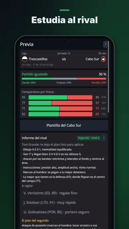 Estudia al rival