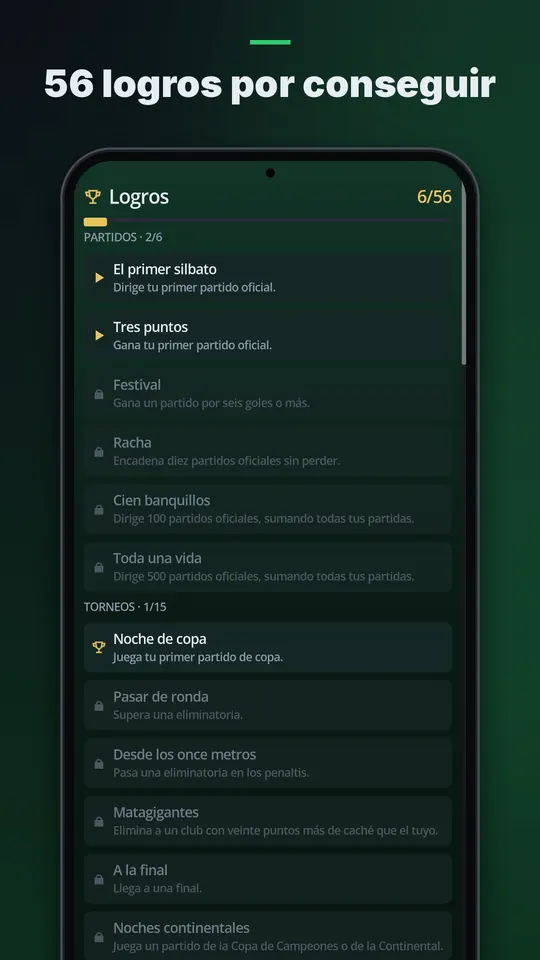 56 logros por conseguir