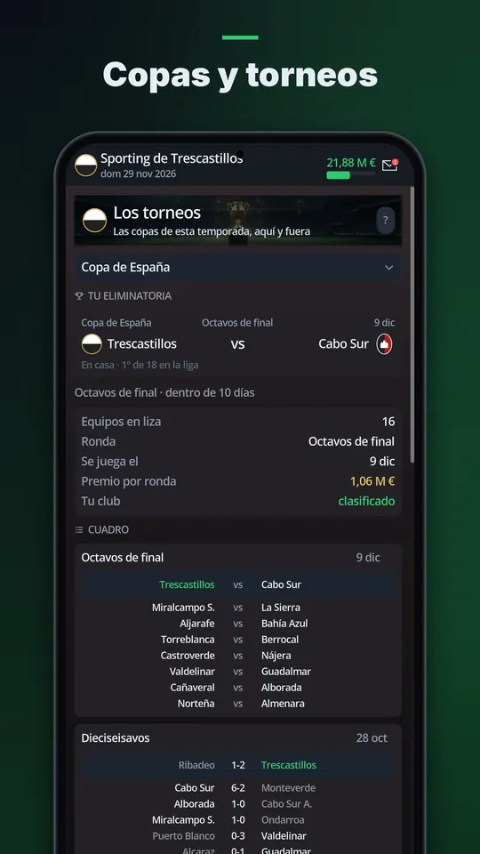 Copas y torneos