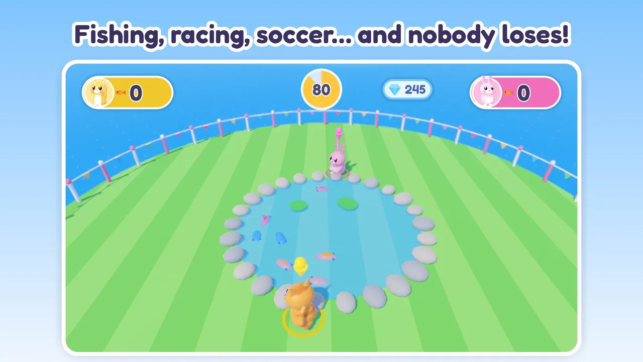 Fishing, racing, soccer… and nobody loses!