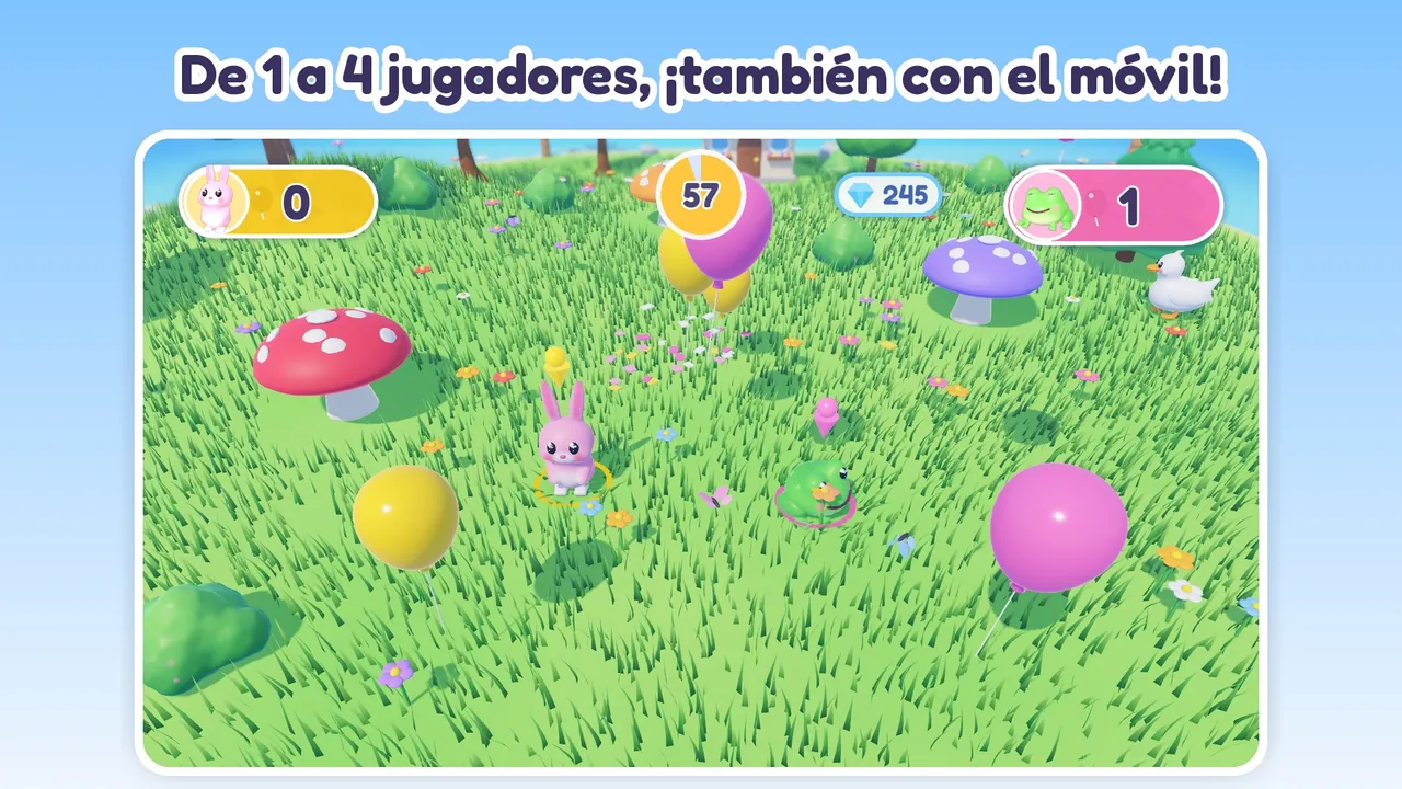 De 1 a 4 jugadores, ¡también con el móvil!