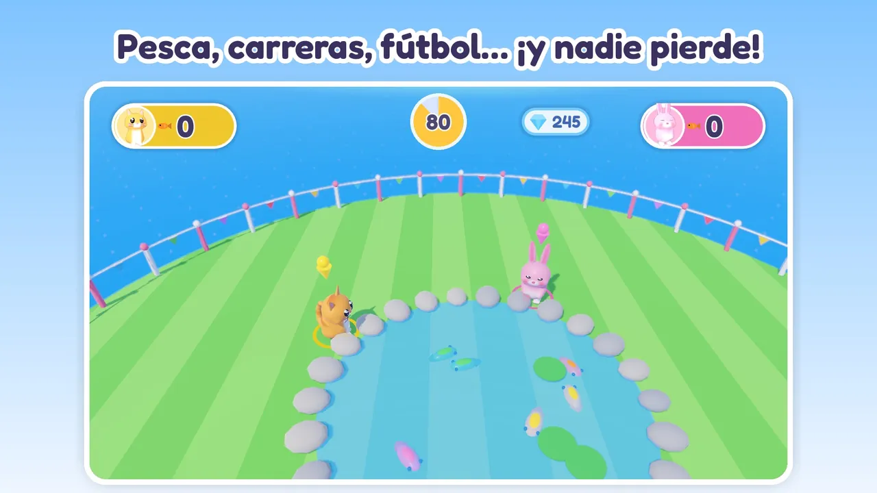 Pesca, carreras, fútbol… ¡y nadie pierde!